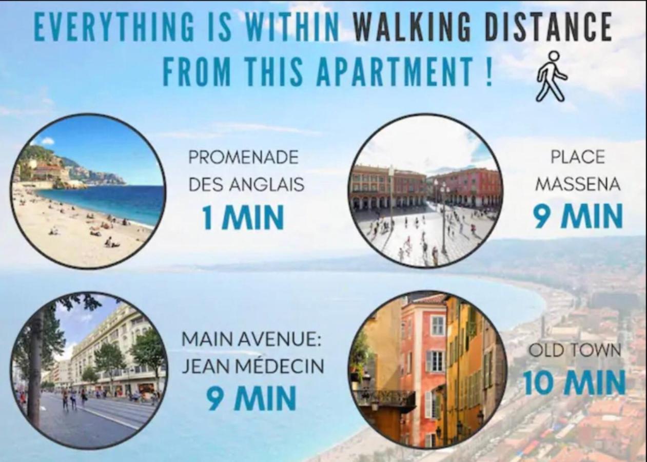 Stunning Flat By The Beach, Carre D'Or-Negresco Ница Екстериор снимка